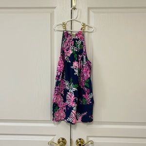 Lily Pulitzer chain neck; banded bottom tank